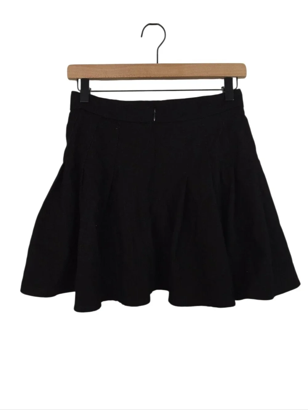 🖤 SHEIN Black Pleated Skater Mini Skirt Size Small